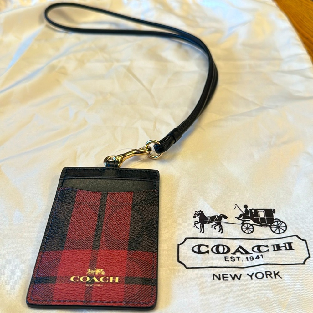 Brand New With Tags Coach ID Lanyard